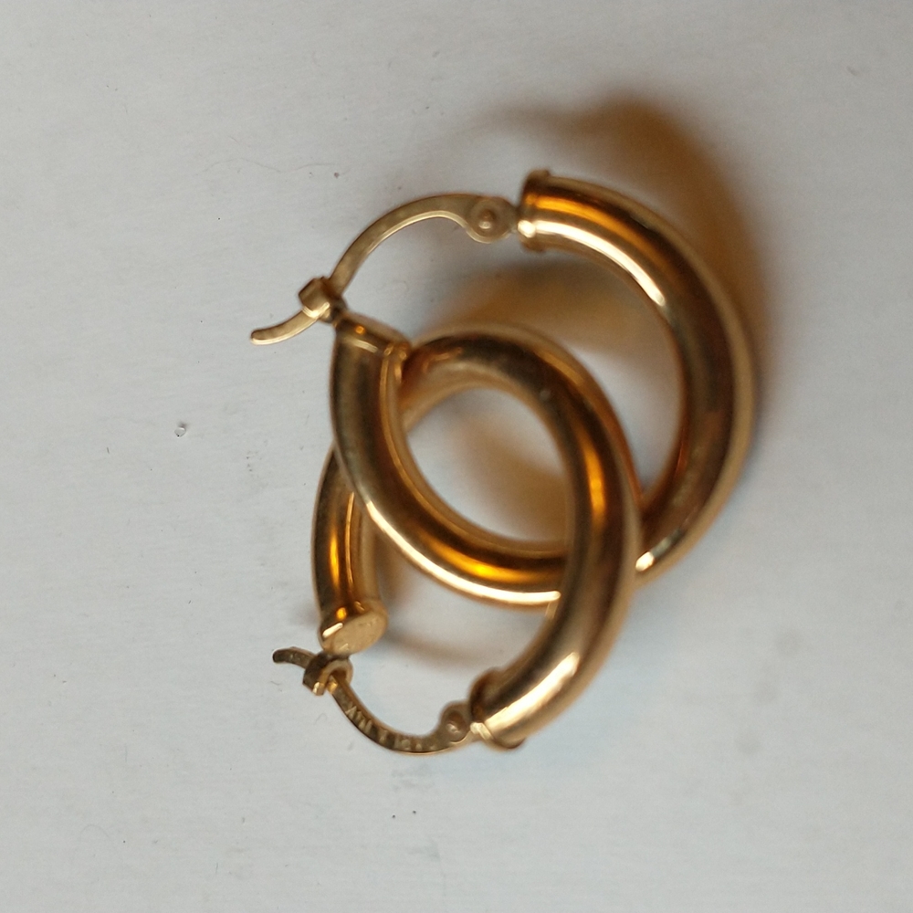 14k hoop earrings